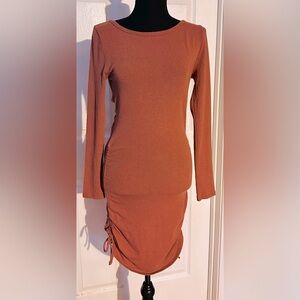 NWT Lush Ruched Mini Dress